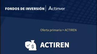 ¿Qué hago si mi dinero se invirtió en el fondo ACTIREN de Bursanet de Actinver [upl. by Adnuahsor]