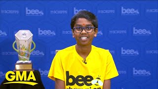 12yearold wins 2024 Scripps National Spelling Bee [upl. by Jeanne]