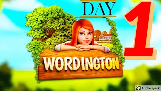 WORDINGTON Words amp Design DAY 1 answers gameplay android ios [upl. by Anirahs]