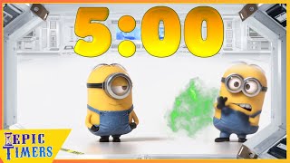 5 minute minions timer with music and farts [upl. by Moth916]