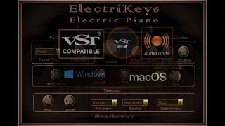 Electric Piano VST VST3 Audio Unit Rhodes Clavinet Wurlitzer Pianet Dyno Piano ElectraPiano [upl. by Leone670]