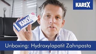 Zahnpasta mit künstlichem Zahnschmelz  Kariesschutz mit Hydroxylapatit Zahnpasta von KAREX [upl. by Anaiad]