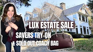 Millionaire Estate Sale The quotItquot Bag of the Season Outfit TryOn Haul amp Savers Thrift with me [upl. by Leotie]