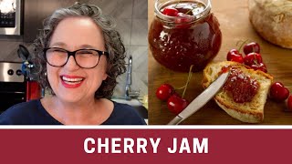 How to Make Easy Cherry Jam Recipe  The Frugal Chef [upl. by Devin]