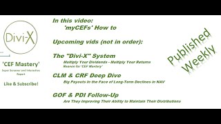 myCEFs Tutorial [upl. by Eetnod]