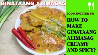 GINATAANG ALIMASAG  CREAMY AND SPICY  MAS LALONG PINASARAP NG OYSTER SAUCE ANG GINATAANG ALIMASAG [upl. by Ion]