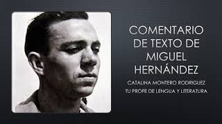 COMENTARIO DE TEXTOS DE LA ELEGÍA A RAMÓN SIJÉ DE MIGUEL HERNÁNDEZ [upl. by Antonio]