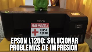 EPSON L1250 Cómo solucionar problemas de impresión fácil y sencillo [upl. by Mackie]