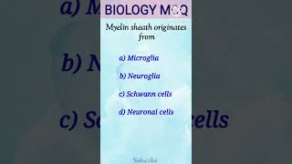 Myelin sheath originatesneetbiologymcqsbiologymcqs [upl. by Enitsed334]