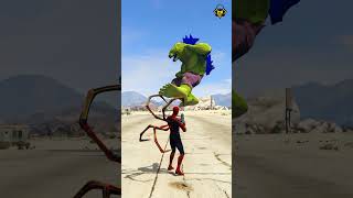 GTA V  SPIDER MANIRON MAN AND DEAD POOL  WHO IS THE POWER FULL MAN  gta5 shots [upl. by Ahsai]