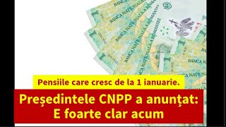 Pensiile care cresc de la 1 ianuarie Președintele CNPP a anunțat E foarte clar acum [upl. by Rimaj]