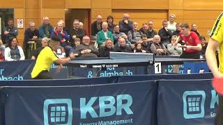 Satz 4 Ende Zoom Pereira vs Hippler Hilpoltstein Koeln 20240330 Table Tennis 2 Bundesliga [upl. by Euridice]