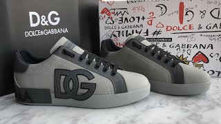 DampG PORTOFINO VINTAGE CALFSKIN SNEAKERS GRAY REVIEW [upl. by Mazur418]