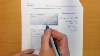 Lösningar till provet i geometri Matematik 1b [upl. by Blaise]