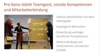 Prowered bypro bono pro bono Neues Instrument der Personalarbeit [upl. by Holms]