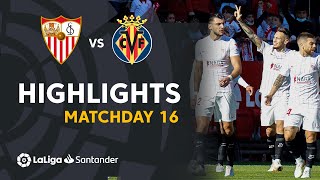 Resumen de Sevilla FC vs Villarreal CF 10 [upl. by Callista]