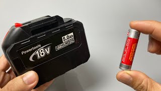 Easy Way to Make a Cheap 18V Drill Battery at Home [upl. by Asined]