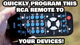 Quickly Program This RCA Remote to Your Devices [upl. by Aylatan905]