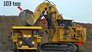 Extreme Big 1100 tons Machine Caterpillar 6090 AMAZING MACHINE [upl. by Quartis510]