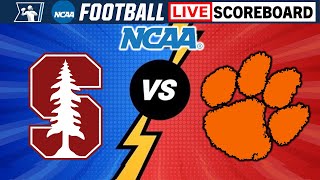 Stanford Cardinal vs Clemson Tigers  NCAA Football Live Scoreboard [upl. by Ezequiel]