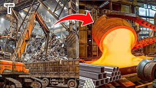 The Incredible Process of How Steel is Made in America You Wont Believe This [upl. by Alurd]