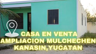 Casa en venta de 2 recámaras de 213 m2 de terreno en Ampliación Mulchechen Kanasín Yucatán México [upl. by Eislel]