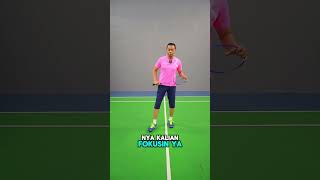 DEFEND FOREHAND SINGLE badminton badmintonlovers badmintonpemula tutorialbadminton [upl. by Hunger207]