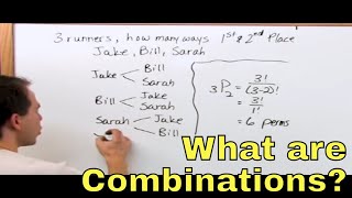 Combinations Vs Permutations in Probability amp Statistics  2 [upl. by Genesa461]