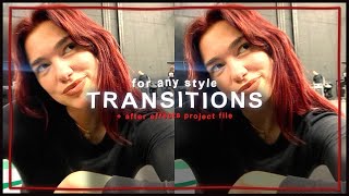 simple transitions for edits any style  after effects tutorial  klqvsluv [upl. by Musette]