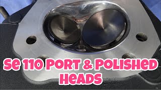 Port amp Polish Performance Dyna Harley Screamin Eagle SE 110 Heads [upl. by Harrietta]