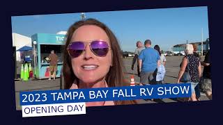 2023 Tampa Bay Fall RV Show Opening Day [upl. by Dabbs754]