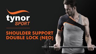 SHOULDER SUPPORT DOUBLE LOCK NEO 4 04 to support shoulder during upward throwing movements [upl. by Anilas847]