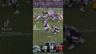 PACKERS BLOCK GAME WINNING FIELD GOAL VS BEARSnfl packers bears football [upl. by Rosenstein497]