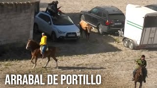 Arrabal de Portillo 2024 Se Escapan Los Toros y Entran en el Pueblo [upl. by Asabi]