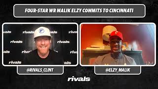 Fourstar WR Malik Elzy commits to Cincinnati [upl. by Dadirac564]