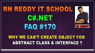 CFAQ170 Why we can t create object for abstract class amp interface [upl. by Villada]
