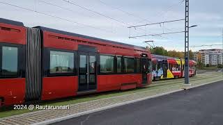 Raitiovaunut Hiedanranta 🇫🇮 🚋 ❤️ [upl. by Peggy]