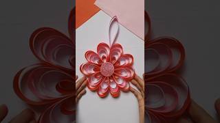 DIY Flower Wall Hanging with Paper shorts [upl. by Aynotal]