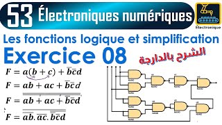 053 exercice 08 Réalisation la fonction algébrique à l’aide d’opérateur NAND uniquement [upl. by Gweneth683]