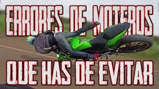 ERRORES DE MOTEROS EN MOTO  COMO EVITAR UN ACCIDENTE O CAÍDAS [upl. by Ideih]