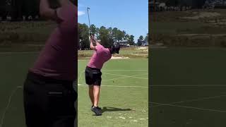 Min Woo Lee Iron Swing 🏌️‍♂️🔥 video 📹 via perpetualgolfswingratings golfswing golf pgatour [upl. by Esinel]