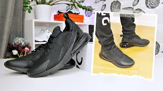 UnboxingReviewing The Nike Air Max 270 On Feet [upl. by Anilak539]