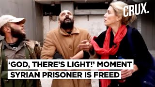 Camera Captures Dramatic Moment A Prisoner ‘Unaware’ Of Assad’s Ouster Is Freed From Syria Jail [upl. by Yerga542]