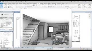 Revit Interior Walkthrough [upl. by Scurlock]