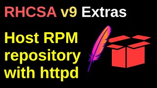 Host RPM repo with httpd  RHCSA v9 Extras [upl. by Noma571]