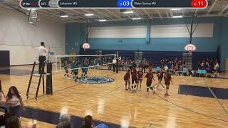 Lakeview MS vs Water Spring MS 20241120 Day 1 Match 1 1st Set [upl. by Ahtabbat]