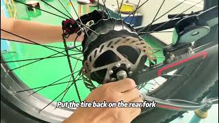 【EBYCCO】Fat Tire Ebike‘s Tire amp Inner Tube Replacement Guide Video [upl. by Anippesuig]