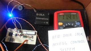 RFID Door Lock Access System with Atmega328 amp ID20LA [upl. by Pepin]