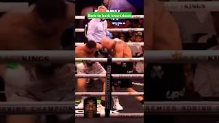 tapia vs saavedra back to back knockout fight boxing shortvideo vs boxingfight [upl. by Olenta]