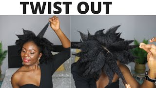 TWIST OUT ON NATURAL HAIR DELLY BIE [upl. by Nidnarb]